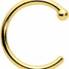 Online Body Candy Body Candy Tiny Nose Ring Hoop 20 Gauge 1/4\" Solid 14K Yellow Gold Nose Hoop Xtra Small Diameter