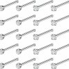 Online BodyAce Bodyace 20-24Pcs 20G Nose Rings, Surgical Steel Tiny Nose Rings, Cz Clear Nose Piercing Jewelry, Screw/Bone/L-Shaped Nose Studs For Women