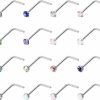 Online ZELORES Zelores 16Pcs 20G Nose Rings Stud For Women Men 316L Stainless Steel L Shaped 2Mm Nose Rings Set Multi Color Cz Opal Nose Piercing Jewelry