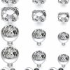 Online Uqnwbdq Uqnwbdq 14G Grade 23 Titanium Dermal Piercing Jewelry Dermal Base Tops Hypoallergeinc Dermal Piercings Internally Threaded Flower Star Cz Dermal Jewelry For Women Men