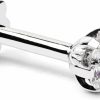 Best Demira Demira Jewels 1/6 Ct Igi Certified Diamond Nose Stud Lip Labret Monroe Ring 6 Mm Long Internally Threaded 14K Gold Screw Post