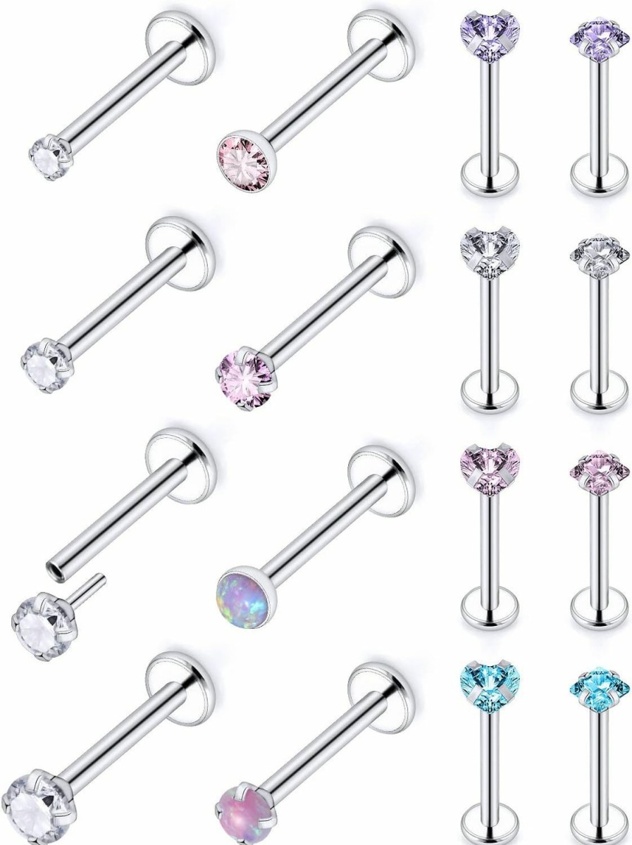 Best Jenxnjsjo Jenxnjsjo Threadless Nose Stud Nose Rings Nose Studs Nose Ring Nose Stud Nose Piercings Nose Rings Studs Nose Rings For Women Nose Piercing Jewelry Surgical Steel Nose Ring Nose Piercing Nose