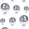 Best Vsnnsns Vsnnsns 14G Dermal Piercing Jewelry Dermal Anchor Tops Internally Threaded Dermal Tops Clear Cz Ball 2Mm/3Mm/4Mm Dermal Piercing Jewelry Kit For Women Men 12-18Pcs