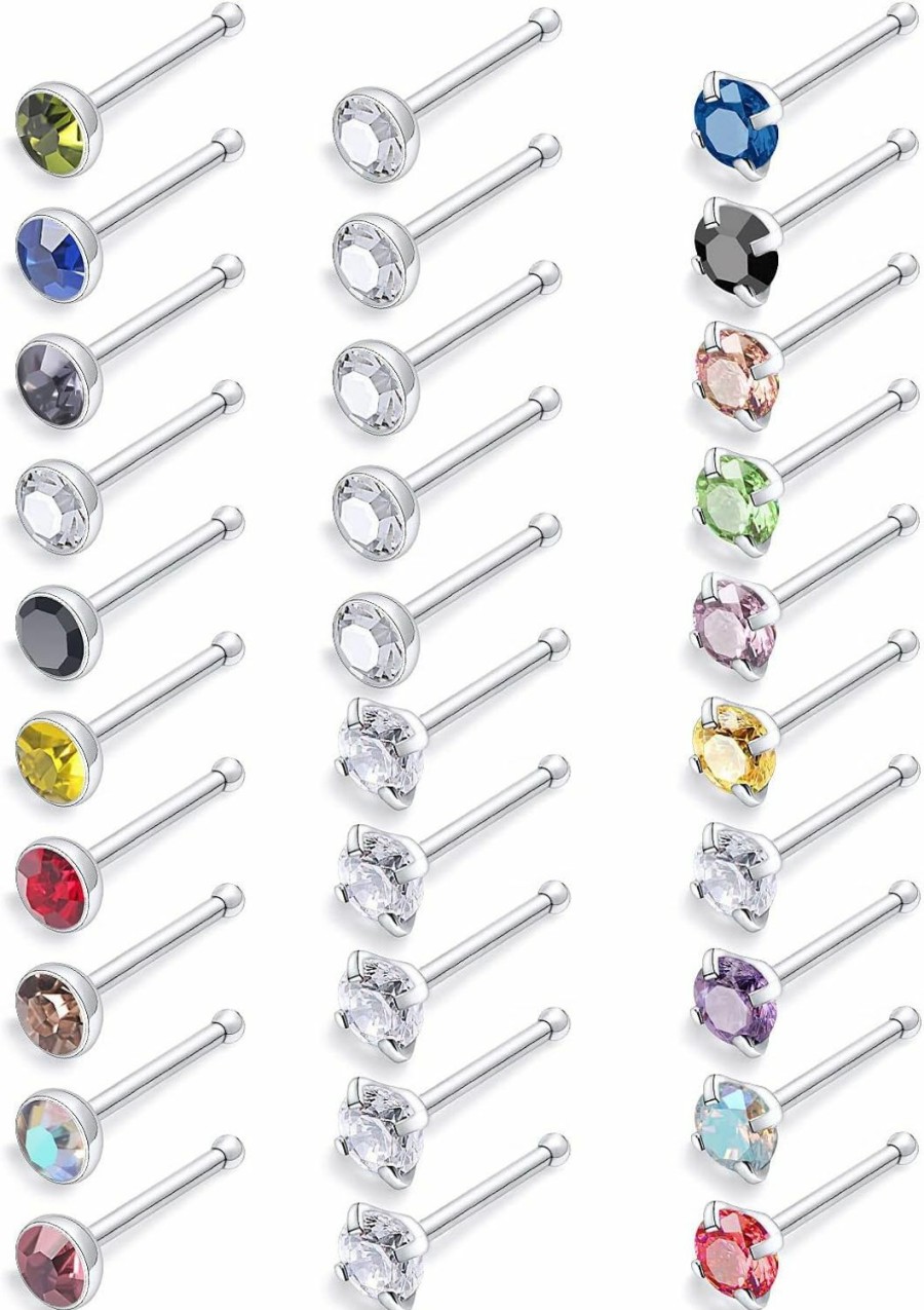 New Goerhsjie Goerhsjie Nose Studs Nose Rings Nose Piercings Nose Ring Nose Piercing Jewelry Nose Rings Studs Nose Rings For Women Nose Stud Surgical Steel Nose Ring Nose Piercing Nose Studs For Women