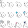 Wholesale Oyaface Oyaface 12 Pcs Spiral Twist Double Hoops 20G Nose Rings Silver Black Thin Nose Studs Cz Piercing Jewelry For Women Men Single Piercing