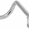 New JewelStop Jewelstop 14K Solid White Gold Prong Set Cz Nose Screw Ring - 0.5Mm 24 Gauge 9Mm Long