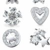 Wholesale Ocptiy Ocptiy 14G G23 Titanium Dermal Piercing Jewelry Star Heart Flower Dermal Tops Hypoallergenic Dermal Piercings For Women Men