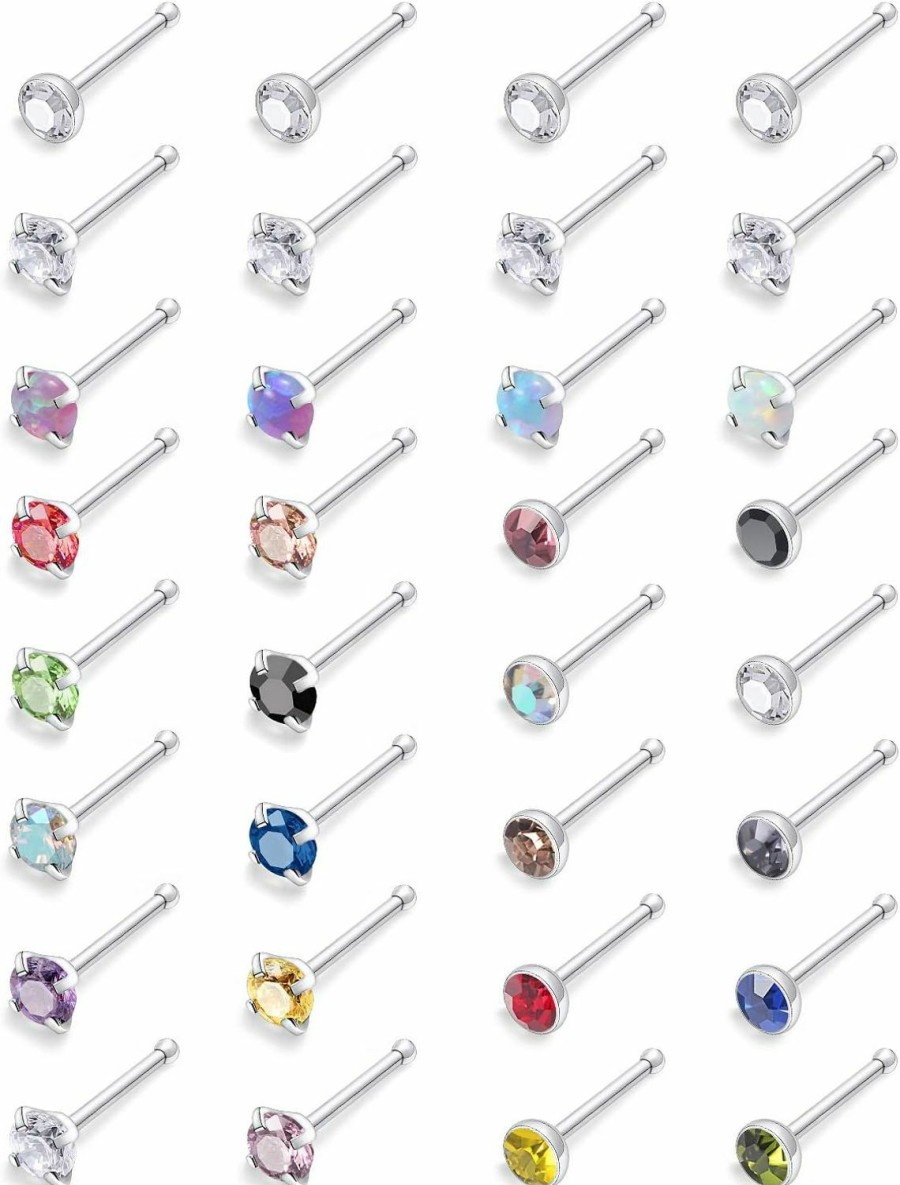 Best Leiainely Nose Studs Nose Rings Studs Nose Rings Nose Stud Nose Ring Nose Piercings Nose Rings For Women Nose Piercing Jewelry Surgical Steel Nose Ring 18G Nose Rings Nose Piercing Nose Jewelry