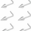 Best BodyAce Bodyace 20G Spike Nose Studs Rings, Stainless Steel Spike Nostril Ring Stud, Black Rook Corkscrew Ring L-Shaped Nose Piercing Jewelry For Men Women