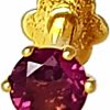 Hot DIWANI Diwani 14K Gold 4.0Mm Natural Rhodolite Gemstone Engagement Wedding Nose Lip Labret Monroe Body Piercing Ring Stud Pin Screw (0.230 Cents, Color- Purple) 18 Gauge Thick 8.0Mm Length Screw Back Post