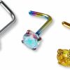 Hot Claire's Claire'S Nose Rings Nose Studs Hypoallergenic Nose Piercings From Septum Rings Piercing Jewelry For Women