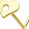 Wholesale Jewseen Jewseen 14K Gold Nose Rings 20G Heart Nose Stud L Shaped Nose Piercings Flower Nose Piercing Jewelry For Women Men