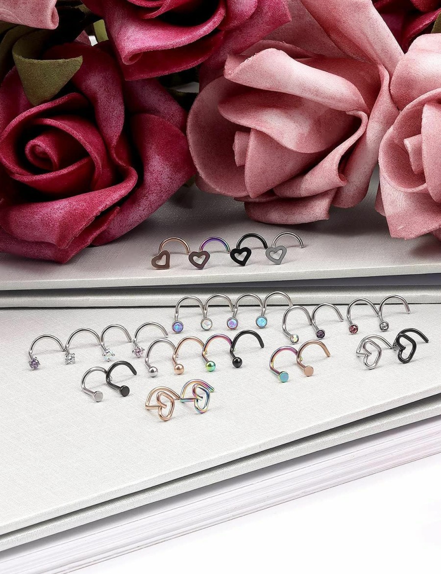 Hot Goerhsjie Goerhsjie Nose Studs Nose Rings Nose Ring Nose Piercings Nose Rings Studs Nose Rings For Women Nose Piercing Jewelry Nose Stud Surgical Steel Nose Ring Nose Piercing Nose Studs For Women Nose Jewelry