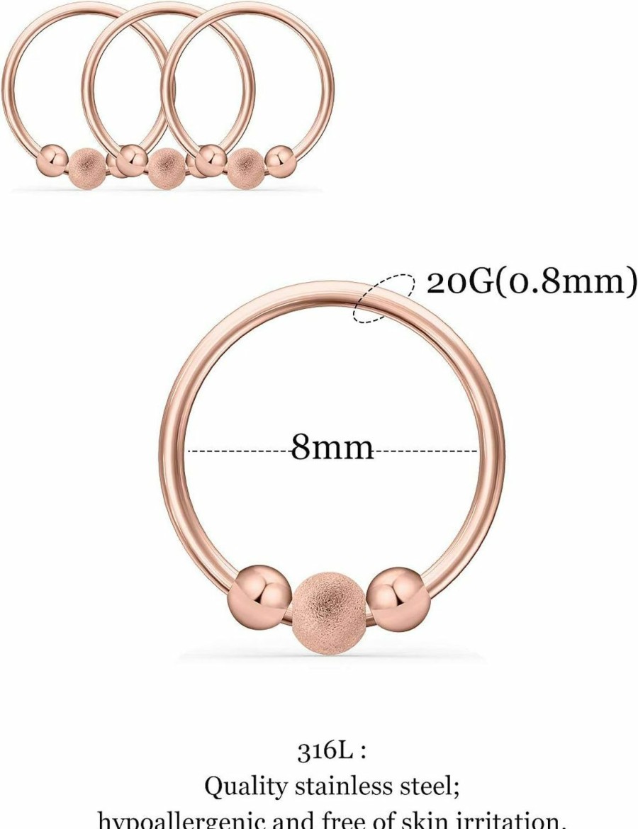 Best Leiainely Leiainely Nose Rings Nose Rings Hoops Nose Piercings Nose Rings For Women Nose Studs Nose Rings Studs Nose Piercing Jewelry Nose Ring Nose Stud Hoop Nose Ring Nose Hoops Nose Piercing 20G Nose Ring