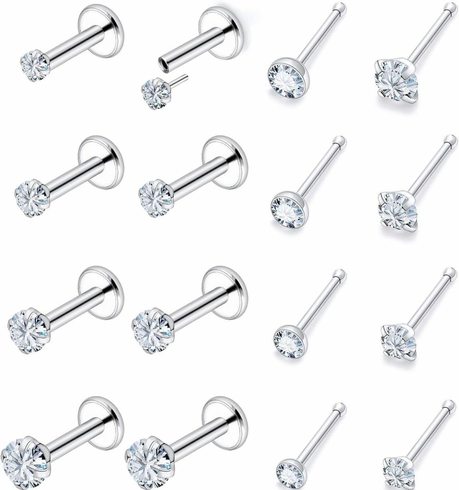 Best Goerhsjie Goerhsjie Threadless Nose Stud Nose Rings Nose Studs Nose Piercings Nose Ring Nose Piercing Jewelry Nose Rings Studs Nose Piercing Nose Rings For Women Nose Stud Surgical Steel Nose Ring Nose Jewelry