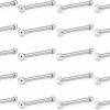 Hot Ftovosyo Ftovosyo 20Pcs 18G Stainless Steel Nose Rings Studs Crystals Bone Body Nose Piercings Hypoallergenic For Women Men Clear Cz Size 1.5Mm 2Mm 2.5Mm 3Mm