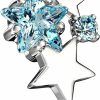 Best Amelia Fashion Amelia Fashion 14 Gauge Cz Cluster Stars Internally Threaded Dermal Anchor Tops 316L Surgical Steel (Choose Color)