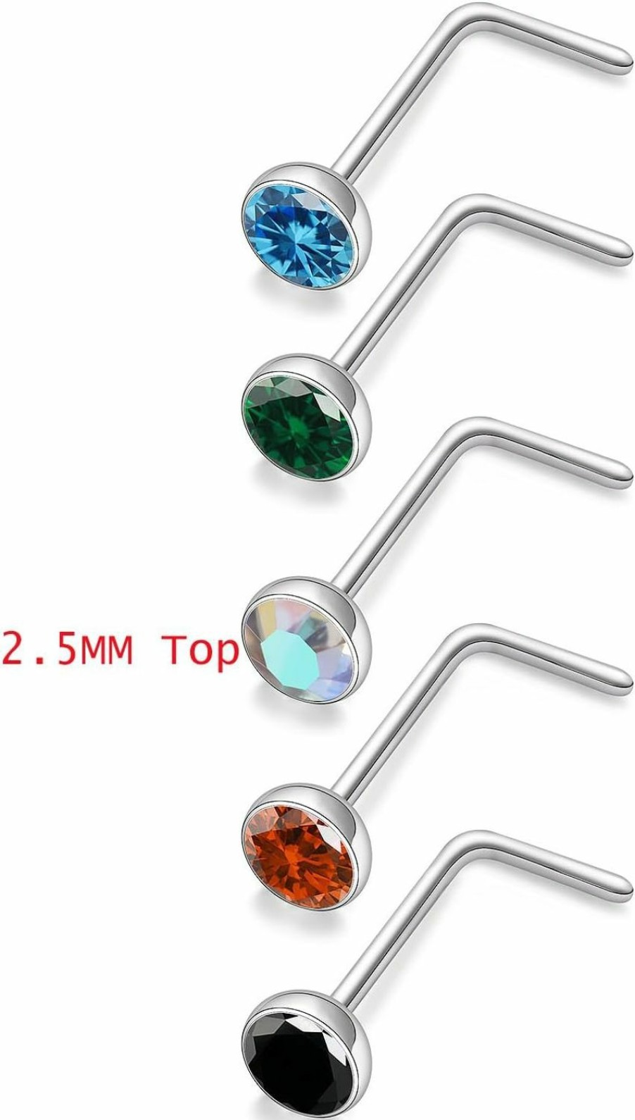 New Pnsgisr F136 Titanium Nose Ring Nose Rings Nose Piercings Nose Rings For Women Nose Studs Nose Rings Studs Nose Piercing Jewelry Nose Ring Nose Stud Nose Piercing Surgical Steel Nose Ring L Nose Studs