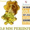 New DIWANI Diwani 14K Gold 3.0Mm Natural Peridot Gemstone Engagement Wedding Nose Lip Labret Monroe Body Piercing Ring Stud Pin Screw (0.120 Cents, Color- Blue) 18 Gauge Thick 8.0Mm Length Screw Back Post