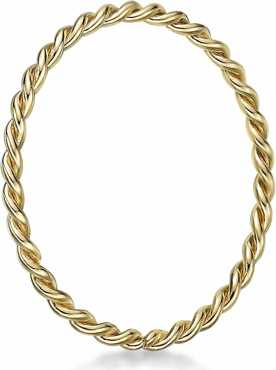 Online Lavari Jewelers Lavari Jewelers 20 Gauge Screw Thread Hoop Nose Ring In 14K Yellow Gold 8 Mm To 10 Mm In Diameter Hypoallergenic Uni Nose Ring 20G Body Piercing