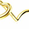 Wholesale Melighting Meiighting Gold Nose Stud 20G Heart Nose Ring 14K Solid Gold Star Nose Piercing Jewelry For Women Real Gold Nose Screw Piercing For Women