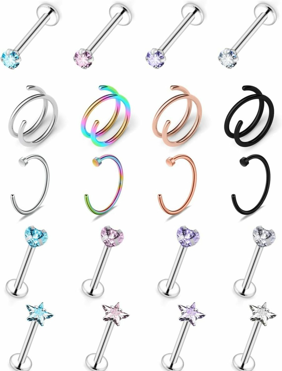 Hot Pnsgisr Nose Rings Nose Rings Hoops Nose Piercings Nose Rings For Women Nose Studs Nose Rings Studs Nose Piercing Jewelry Nose Ring Nose Stud Hoop Nose Ring Nose Hoops Nose Piercing Spiral Nose Ring