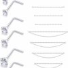 Hot Ftovosyo Ftovosyo Nose Ring Chain 22G 20G 18G Nose Chain Piercing Across Nose Piercings Surgical Steel Nose Studs With Chain Nose Piercing Jewelry Double Nose Rings For Women Men