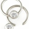 Best bodyjewellery Bodyjewellery 16G 16 Gauge 5/16 Inch Surgical Steel Crystal Clear 2Pcs