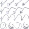 New Leiainely Leiainely Nose Rings Nose Piercings Nose Ring Nose Studs Nose Rings Hoops Nose Rings Studs Nose Rings For Women Nose Piercing Jewelry Hoop Nose Ring Nose Stud Nose Hoops Surgical Steel Nose Ring