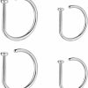 Hot ENVYOU Envyou 20G Nose Rings Piercing Jewelry Screw Hoops Hypoallergenic For Women Men