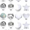 Online Hoeudjo Hoeudjo 18Pcs 14G Dermal Anchor Tops And Base Skin Titanium Microdermals Surface Piercing Jewelry For Women Men, Opal/Cz/Ball/Heart/Moon/Star/Flat Top + Bases