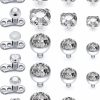 Best Uqnwbdq Uqnwbdq 14G Grade 23 Titanium Dermal Base Dermal Tops Hypoallergeinc Dermal Piercings Internally Threaded Cubic Zirconia Dermal Piercing Jewelry For Women Men