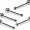 Online PiercingPoint Pack Of 5 Pieces Plain Ball Top 22 Gauge 925 Sterling Silver Ball End Nose Stud