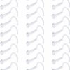 New Prjndjw Prjndjw Clear Nose Studs 20G 18G Clear Nose Rings For Work Plastic Nose Ring Clear Nose Piercing Nose Piercing Retainer Invisible Nose Ring For Work L Shaped Corkscrew Straight Nose Ring Retainer