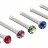 Hot Ruifan Ruifan 20G Straight Nose Bone Studs Rings Pins With 1.8Mm Crystals Piercing Jewelry 316L Surgical Steel Pack Of 8