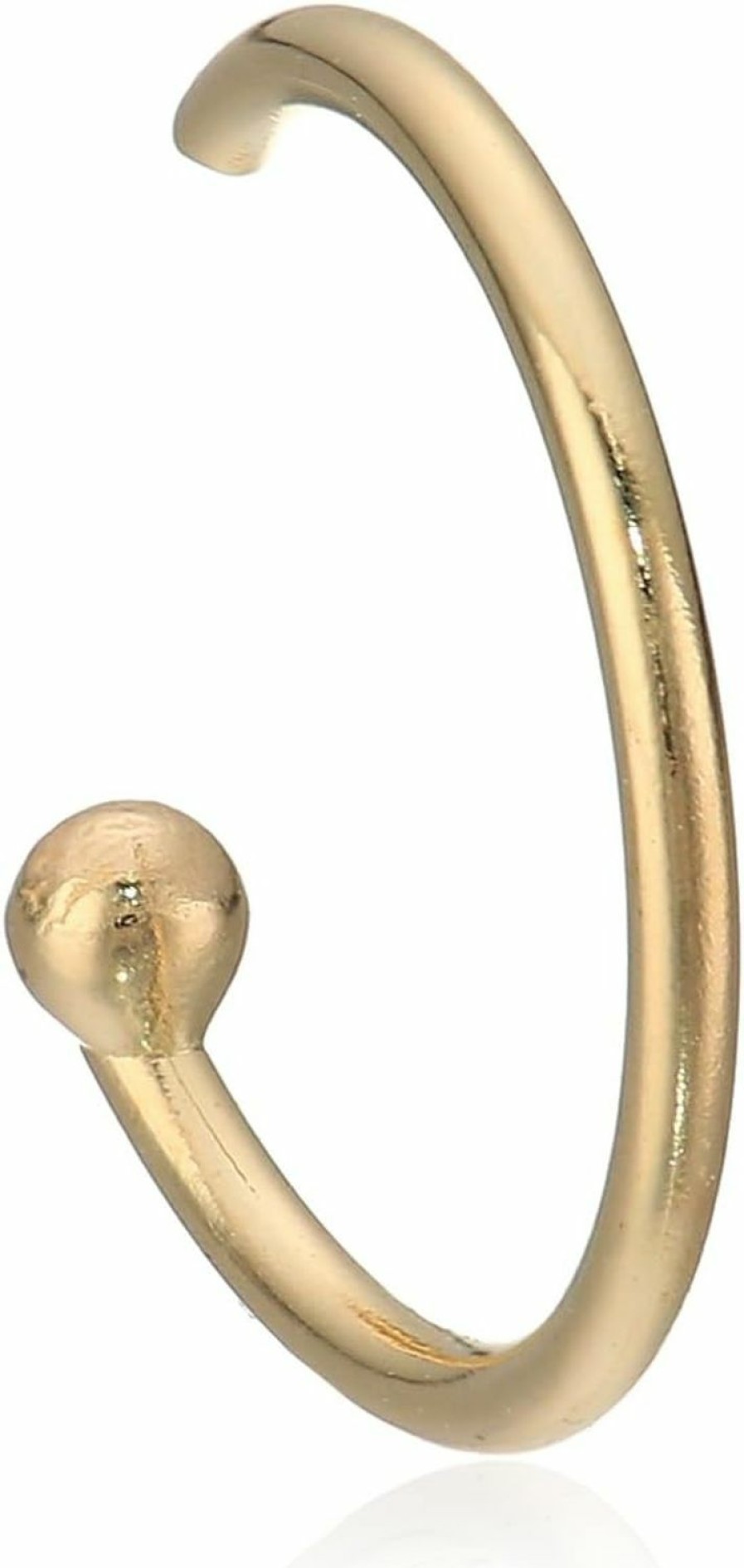 Best Body Candy Body Candy Women'S Solid 14K Yellow Gold Nose Hoop 5/16\" 20 Gauge Body Piercing Screw, One Size