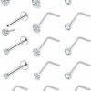 Hot Jenxnjsjo Jenxnjsjo Threadless Nose Stud Nose Rings Nose Studs Nose Ring Nose Stud Nose Piercings Nose Rings Studs Nose Rings For Women Nose Piercing Jewelry Surgical Steel Nose Ring Nose Piercing Nose Jewelry