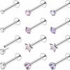 Online Leiainely Leiainely Threadless Nose Stud Nose Rings Nose Ring Nose Studs Nose Stud Nose Piercings Nose Rings Studs Nose Rings For Women Nose Piercing Jewelry Surgical Steel Nose Ring Nose Piercing