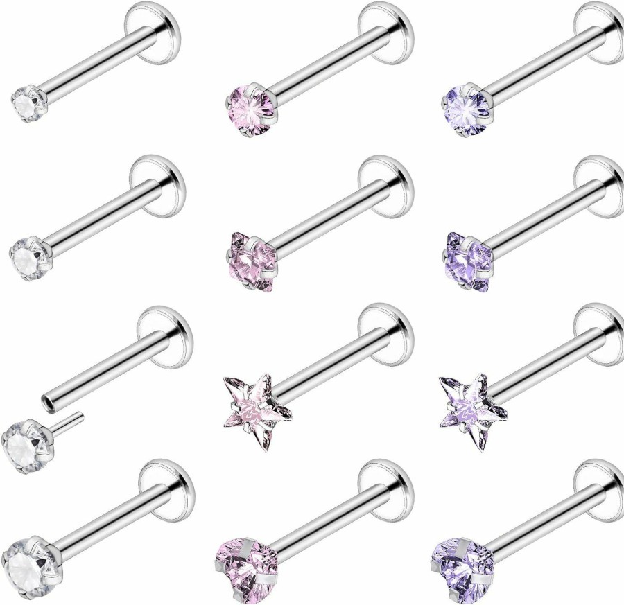 Online Leiainely Leiainely Threadless Nose Stud Nose Rings Nose Ring Nose Studs Nose Stud Nose Piercings Nose Rings Studs Nose Rings For Women Nose Piercing Jewelry Surgical Steel Nose Ring Nose Piercing